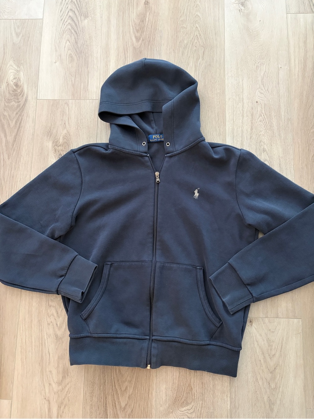 Polo by Ralph Lauren Navy Full-Zip Hooded Sweatshirt - Picture 1 of 2